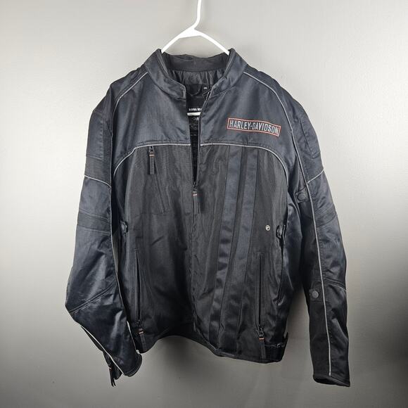 Harley Davidson Roadway Waterproof Reflective Mens Motorcycle Jacket Size  2XL - Picture 1 of 9
